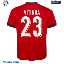 Camisa de Futebol Portugal Vitinha #23 Equipamento Principal Europeu 2024 Manga Curta